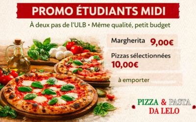 Promotion spéciale Pizza pour les étudiant-es sur le temps de midi